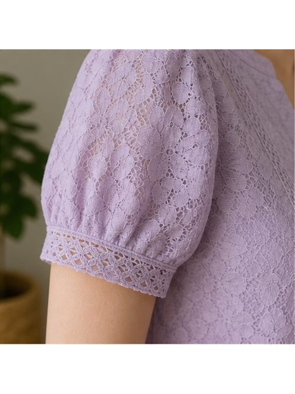 Lilac Ruffle Blouse - Picture 5 of 6